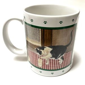 Vintage Lowell Herrero Cat mug Japan